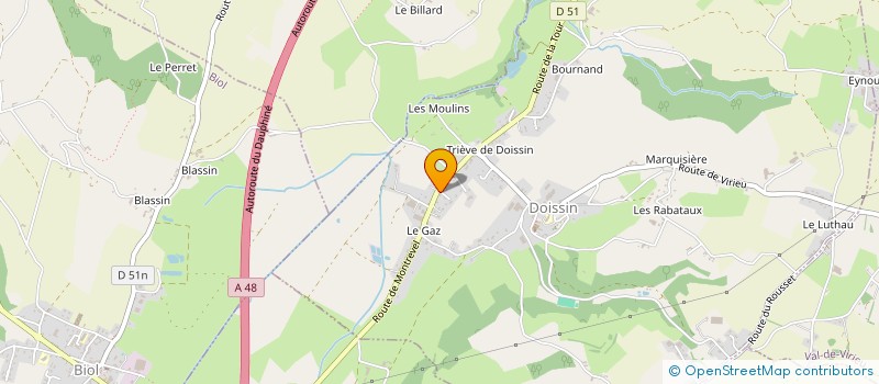 localisation de l'entreprise MADAME ARMONIE CUSANNO  DOISSIN