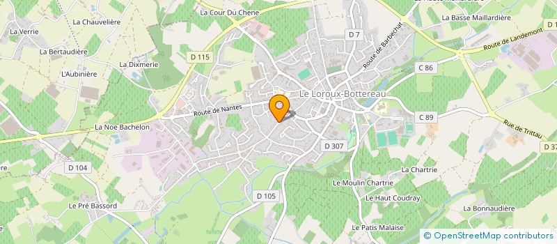 localisation de l'entreprise MADAME ARMONIE LE CLOEREC  LE LOROUX-BOTTEREAU