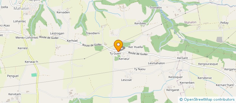 localisation de l'entreprise MADAME ARNAUD LE GALL  MAHALON