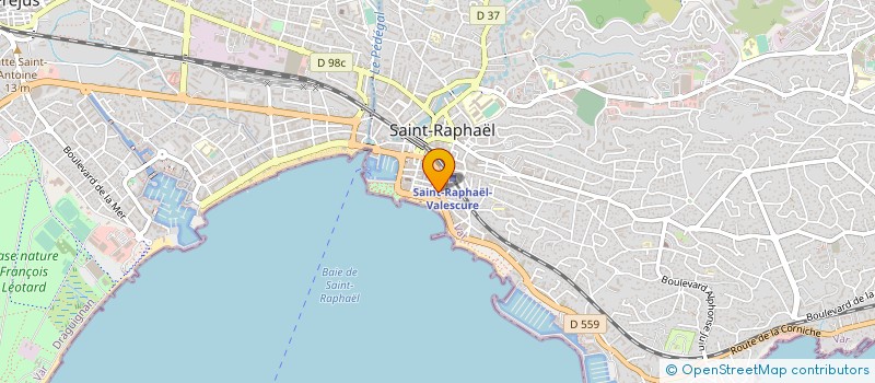 localisation de l'entreprise MADAME AROUAOU YAHI à SAINT RAPHAEL