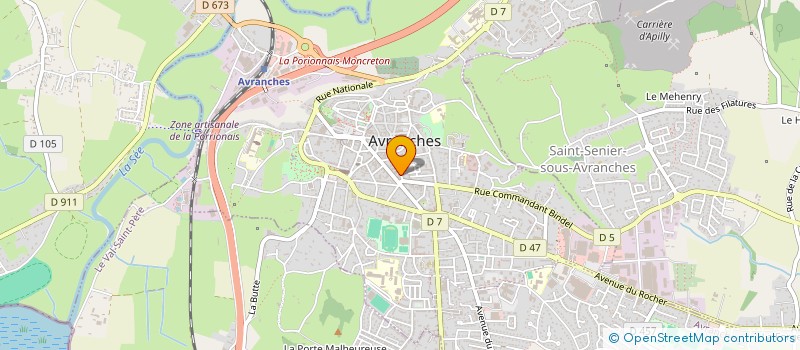 localisation de l'entreprise MADAME ARREZINA PACI  AVRANCHES