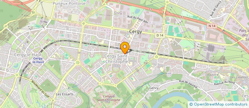 localisation de l'entreprise MADAME ARSENE ANGE KEMGANG DJIENTCHEU  CERGY