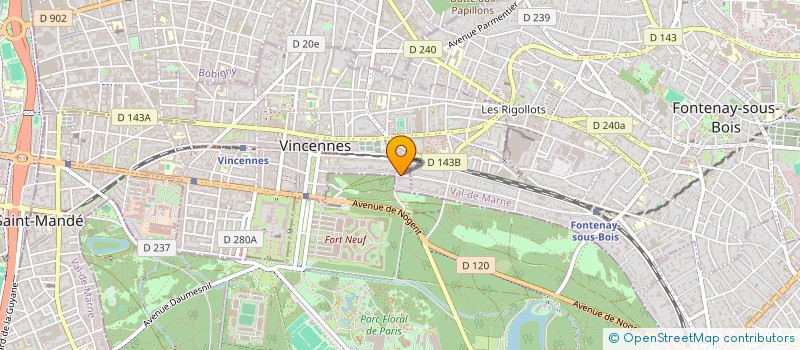 localisation de l'entreprise MADAME ASAKO HATTORI à VINCENNES