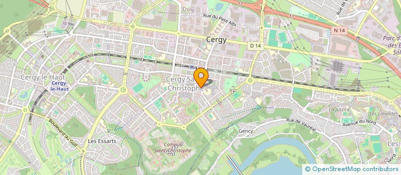 localisation de l'entreprise MADAME ASHIKA SHAJAHAN  CERGY