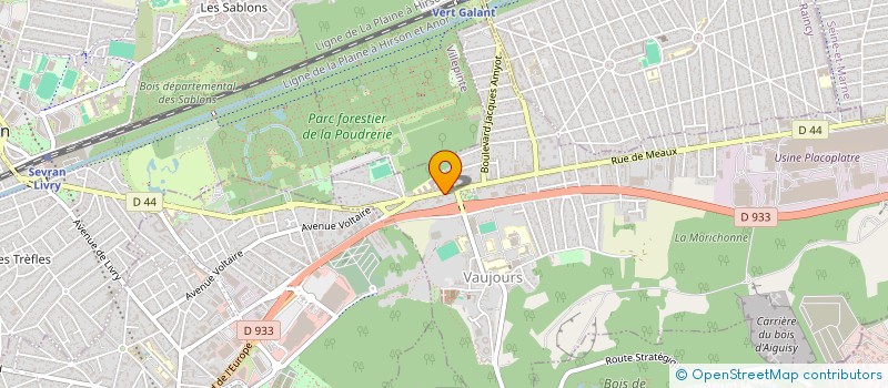 localisation de l'entreprise MADAME ASHLEY BOSSOU  VAUJOURS