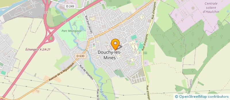 localisation de l'entreprise MADAME ASHLEY CUVELIER à DOUCHY-LES-MINES