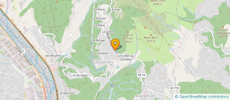 localisation de l'entreprise MADAME ASHLING HANRIOT COLIN  CASTAGNIERS