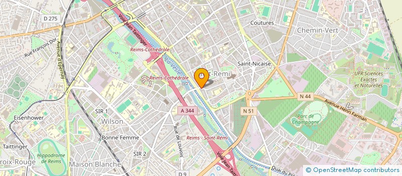 localisation de l'entreprise MADAME ASHRAF GOUDARZI  REIMS