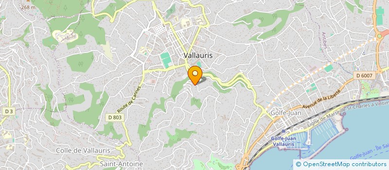 localisation de l'entreprise MADAME ASHTON CRABTREE à VALLAURIS
