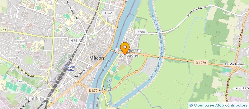 localisation de l'entreprise MADAME ASHWAK OMAR  SAINT-LAURENT-SUR-SAONE