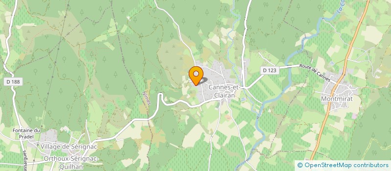 localisation de l'entreprise MADAME ASIA KHALLOUFI  CANNES-ET-CLAIRAN