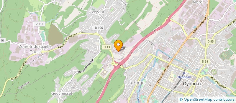 localisation de l'entreprise MADAME ASIYE BASLIK à OYONNAX