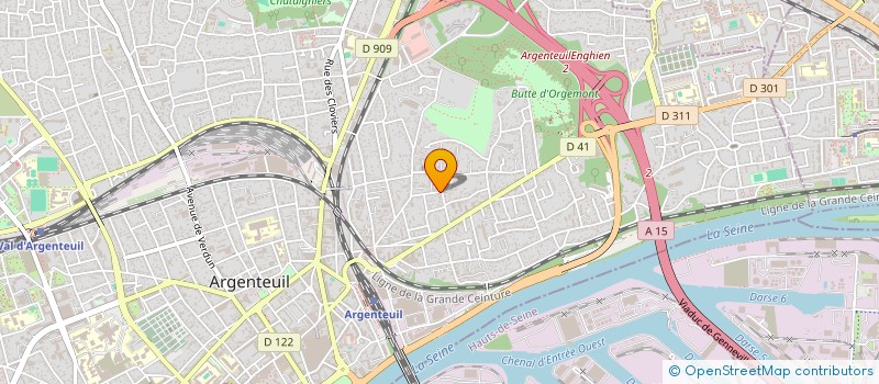 localisation de l'entreprise MADAME ASMA AISSAOUI  ARGENTEUIL