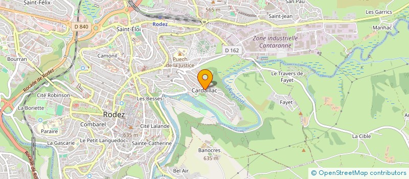 localisation de l'entreprise MADAME ASMA AJAOUN à RODEZ