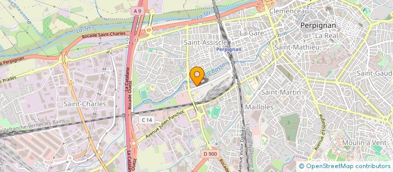 localisation de l'entreprise MADAME ASMA BENMEZIANE  PERPIGNAN