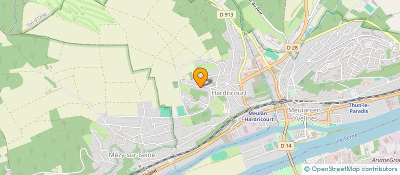 localisation de l'entreprise MADAME ASMA BERROUACHEDI  HARDRICOURT