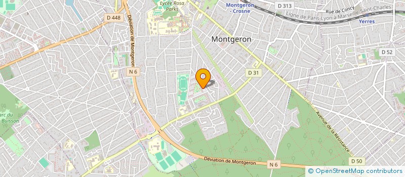 localisation de l'entreprise MADAME ASMA BOUAKLINE à MONTGERON