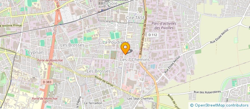 localisation de l'entreprise MADAME ASMA DEROUICHE  VAULX-EN-VELIN