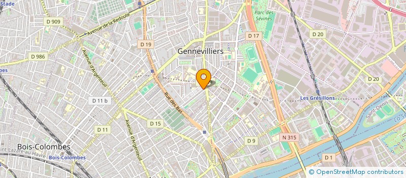 localisation de l'entreprise MADAME ASMA EL ALAMI  GENNEVILLIERS