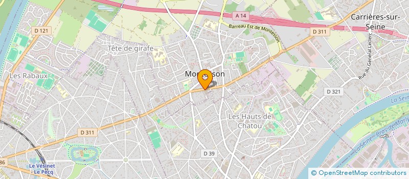 localisation de l'entreprise MADAME ASMA EL MOURABT  MONTESSON