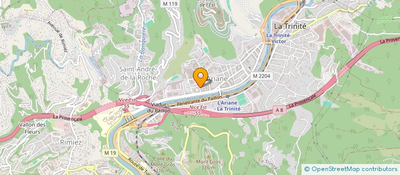 localisation de l'entreprise MADAME ASMA EL NIA à NICE