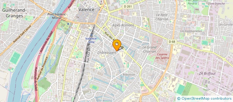 localisation de l'entreprise MADAME ASMA GARGOURA à VALENCE