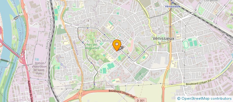 localisation de l'entreprise MADAME ASMA HUSSEIN  VENISSIEUX