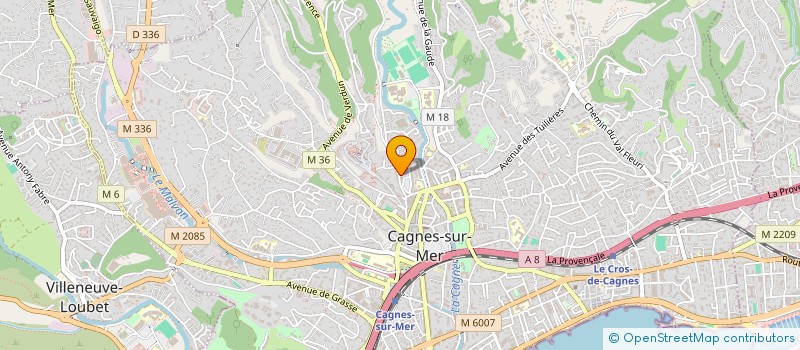 localisation de l'entreprise MADAME ASMA JNIDI à CAGNES SUR MER