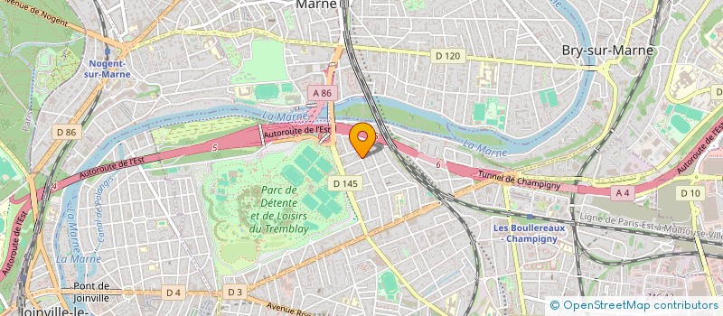 localisation de l'entreprise MADAME ASMA KHENDRICHE à CHAMPIGNY-SUR-MARNE