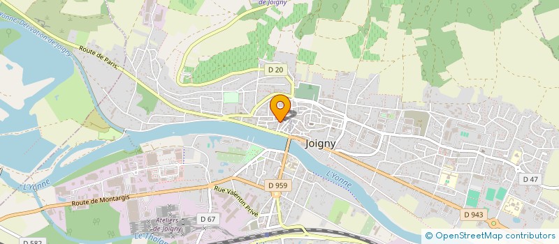 localisation de l'entreprise MADAME ASMA RANNEN EP DAMMAK à JOIGNY