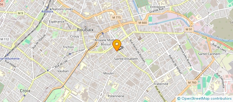 localisation de l'entreprise MADAME ASMA SHARIF  ROUBAIX