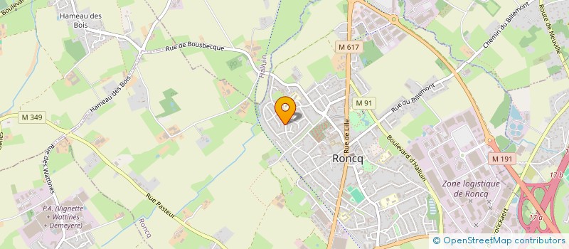 localisation de l'entreprise MADAME ASMA TAHA  RONCQ