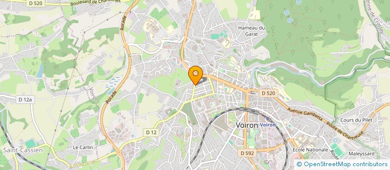 localisation de l'entreprise MADAME ASMA ZAROUK  VOIRON