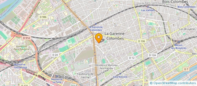 localisation de l'entreprise MADAME ASMA ZOUADI à LA GARENNE-COLOMBES