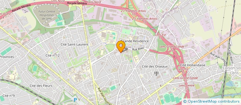 localisation de l'entreprise MADAME ASMAA BENALIA  LENS