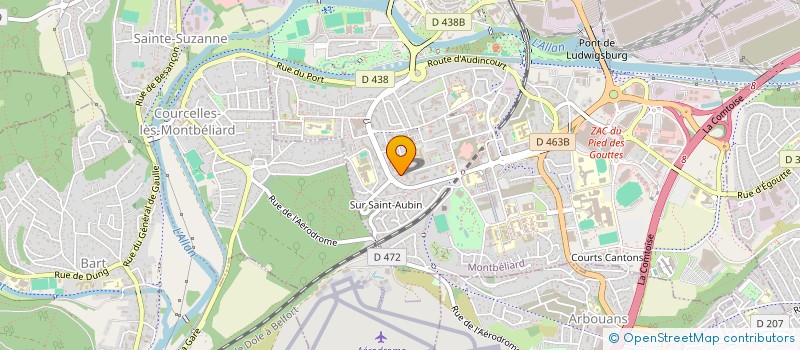 localisation de l'entreprise MADAME ASMAA BOUHSISS  MONTBELIARD