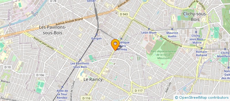 localisation de l'entreprise MADAME ASMAA DAOUD à CLICHY-SOUS-BOIS