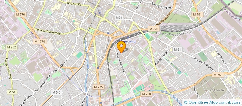 localisation de l'entreprise MADAME ASMAA EL FALLAH EL QUADMIRY  TOURCOING