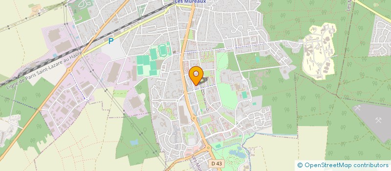 localisation de l'entreprise MADAME ASMAA EL GHALBZOURI  LES MUREAUX