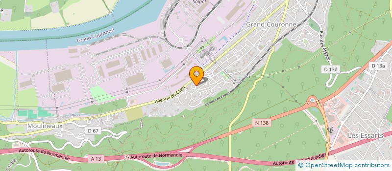 localisation de l'entreprise MADAME ASMAA ETTOUMI  GRAND-COURONNE