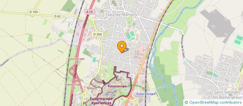 localisation de l'entreprise MADAME ASMAA KABOU  JAUNAY-MARIGNY