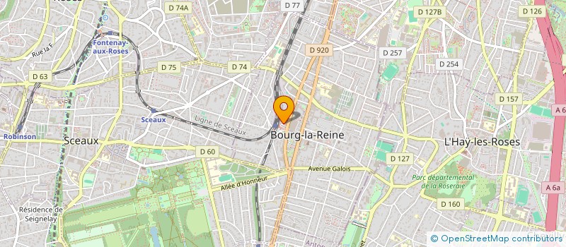 localisation de l'entreprise MADAME ASMAA NAFI à BOURG-LA-REINE