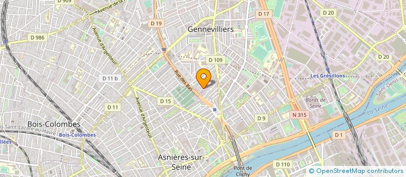 localisation de l'entreprise MADAME ASMAA OUADOUDI à GENNEVILLIERS
