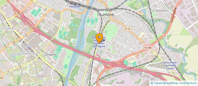 localisation de l'entreprise MADAME ASMAA SEGAA à SAINT-OUEN-L'AUMONE