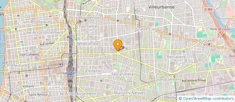 localisation de l'entreprise MADAME ASMAE BENALI à VILLEURBANNE