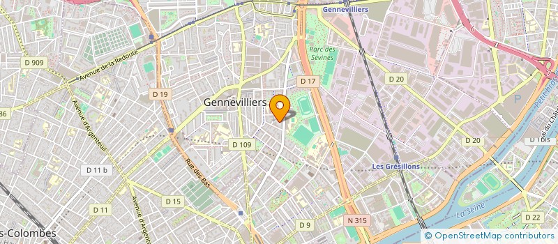 localisation de l'entreprise MADAME ASMAE EL HATIMI à GENNEVILLIERS