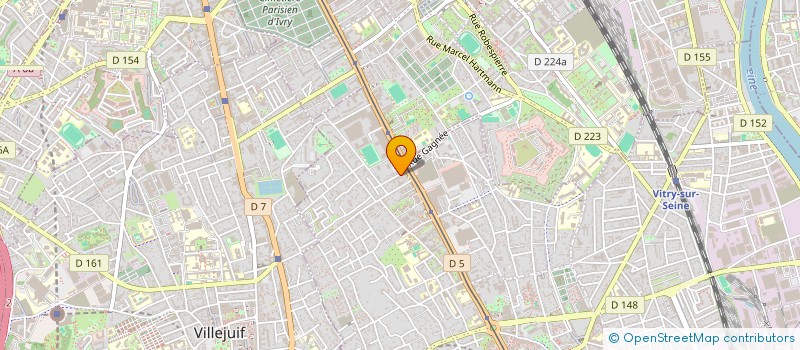 localisation de l'entreprise MADAME ASMAE EL MOUFARREHE  VITRY-SUR-SEINE