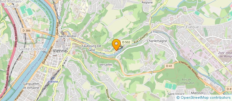 localisation de l'entreprise MADAME ASMAE HADDI TAY  VIENNE