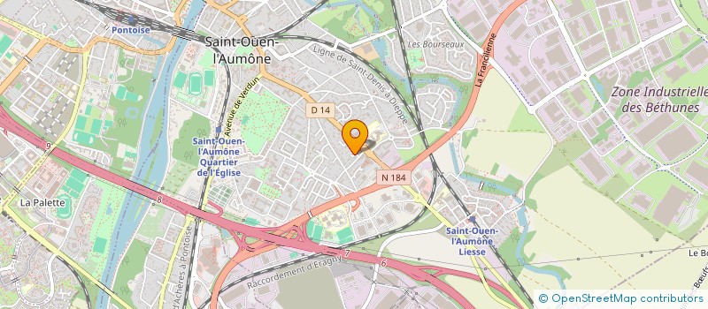 localisation de l'entreprise MADAME ASMAH AZZOUG à SAINT-OUEN-L'AUMONE