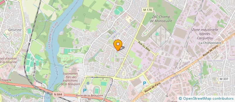 localisation de l'entreprise MADAME ASMINE MDALLAH à NANTES